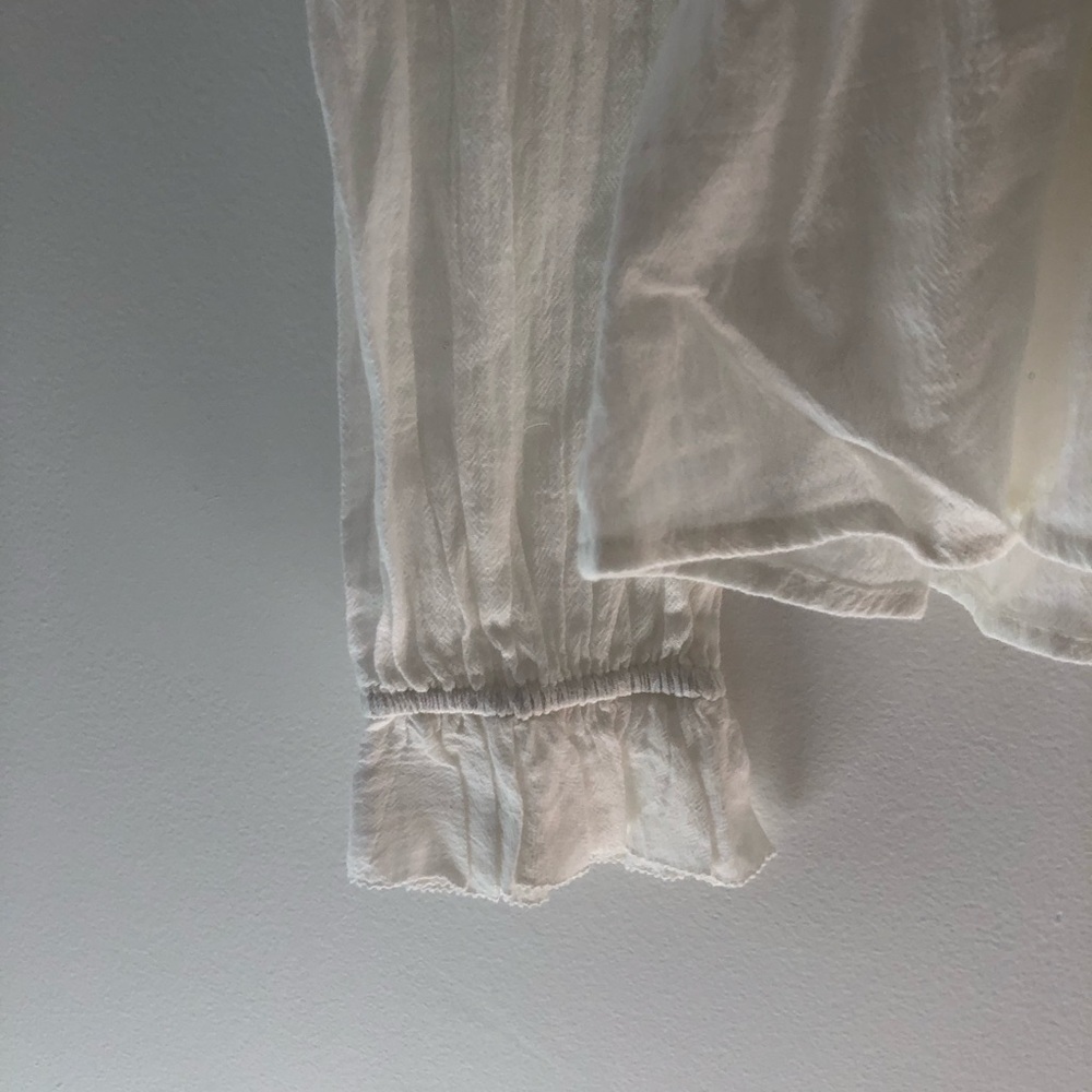 Faherty White Button-Down Blouse - Picture 8 of 16